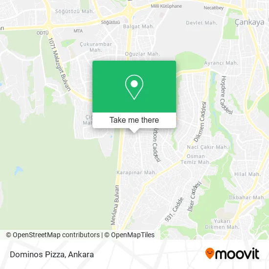 Dominos Pizza map