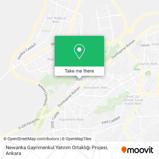 Newanka Gayrimenkul Yatırım Ortaklığı Projesi map