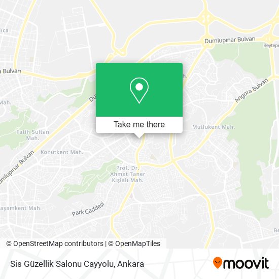 Sis Güzellik Salonu Cayyolu map
