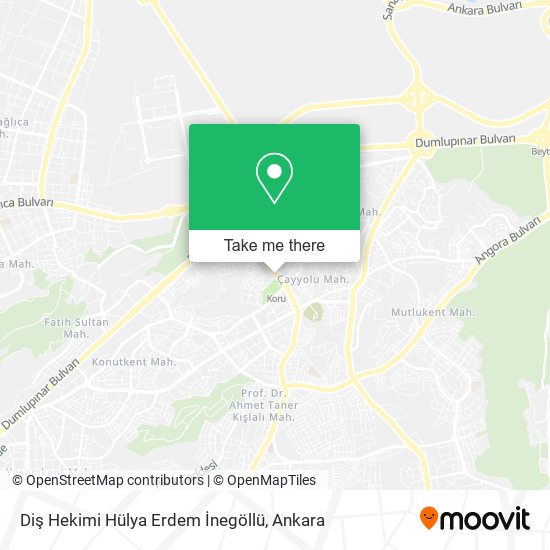 Diş Hekimi Hülya Erdem İnegöllü map