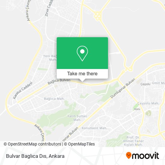 Bulvar Baglıca Dıs map