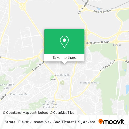 Strateji Elektrik Inşaat Nak. Sav. Ticaret L.S. map