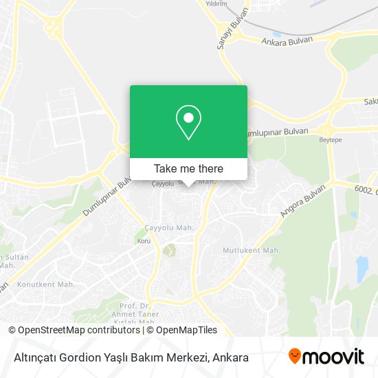 Altınçatı Gordion Yaşlı Bakım Merkezi map