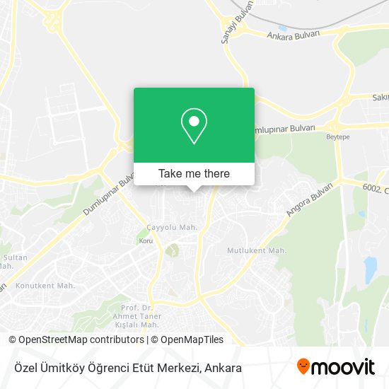Özel Ümitköy Öğrenci Etüt Merkezi map