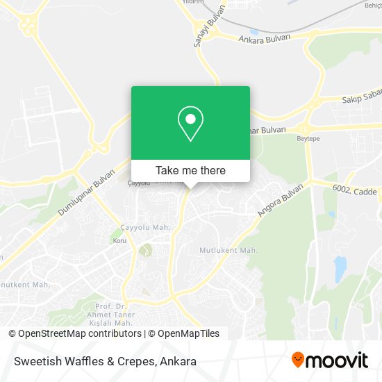 Sweetish Waffles & Crepes map