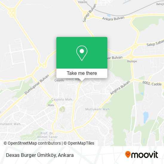 Dexas Burger Ümitköy map