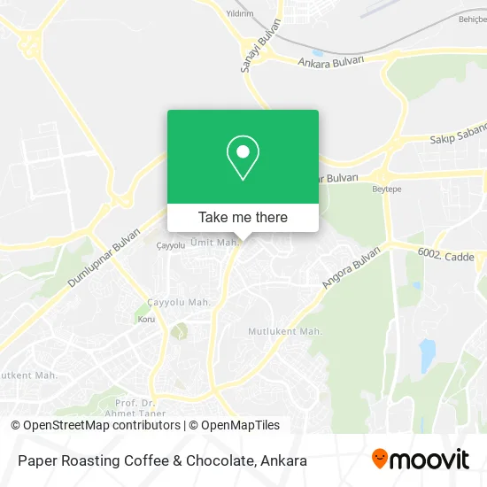 Paper Roasting Coffee & Chocolate map