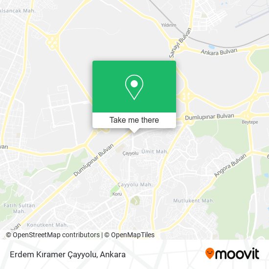 Erdem Kıramer Çayyolu map