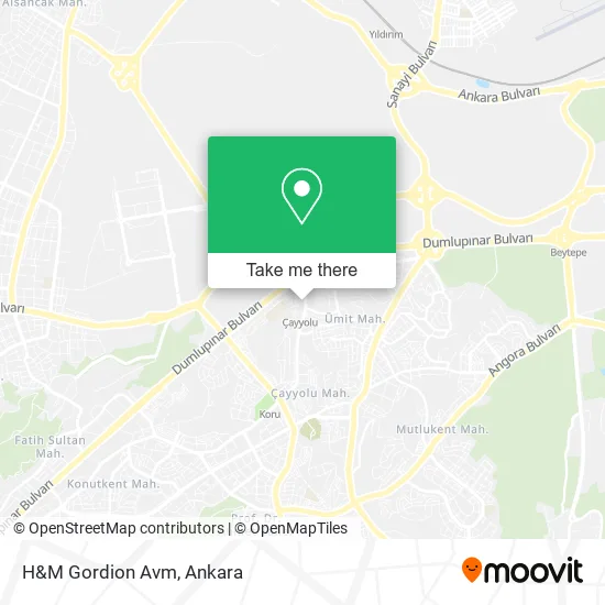 H&M Gordion Avm map