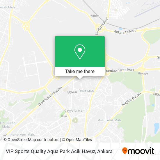 VIP Sports Quality Aqua Park Acik Havuz map