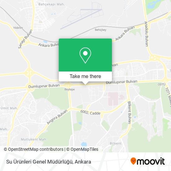 Su Ürünleri Genel Müdürlüğü map