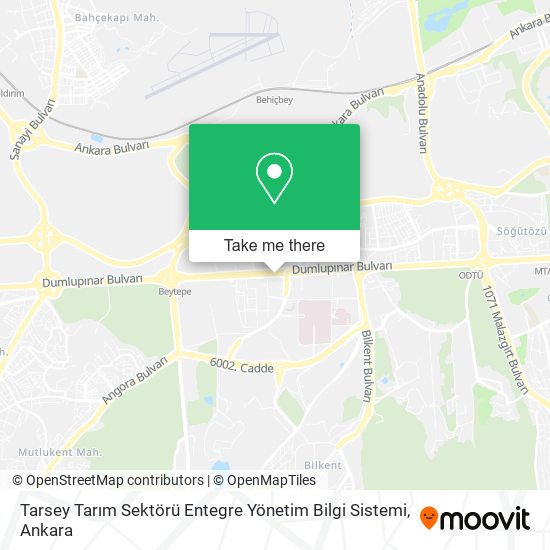 Tarsey Tarım Sektörü Entegre Yönetim Bilgi Sistemi map