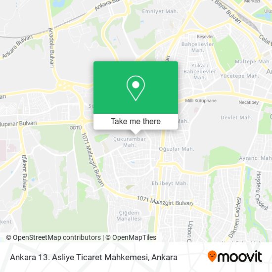Ankara 13. Asliye Ticaret Mahkemesi map