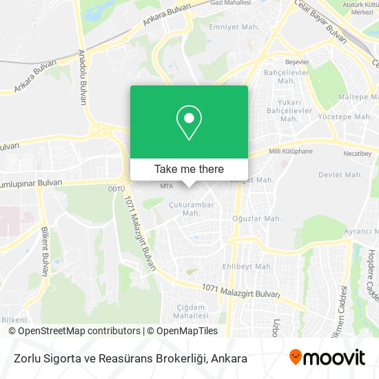 Zorlu Sigorta ve Reasürans Brokerliği map