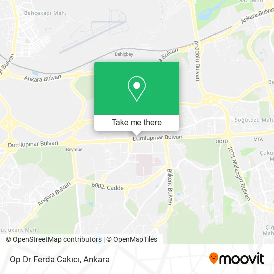 Op Dr Ferda Cakıcı map