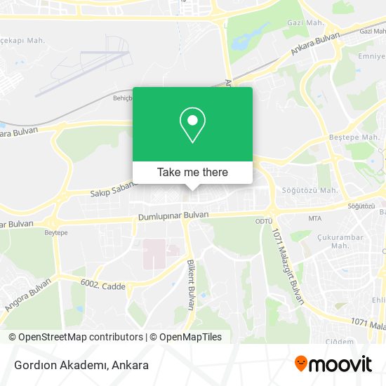 Gordıon Akademı map
