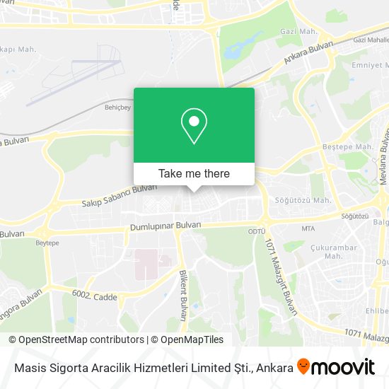 Masis Sigorta Aracilik Hizmetleri Limited Şti. map
