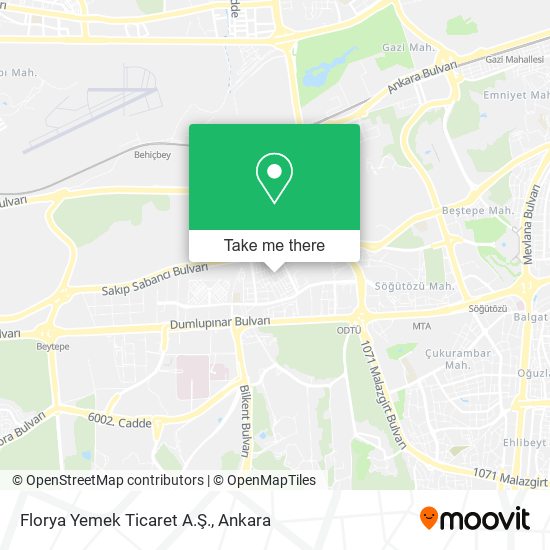 Florya Yemek Ticaret A.Ş. map