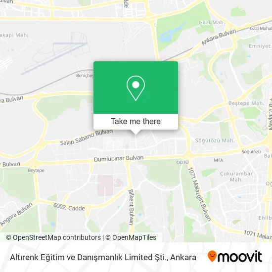 Altırenk Eğitim ve Danışmanlık Limited Şti. map