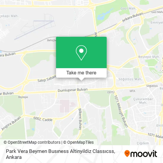 Park Vera Beymen Busıness Altinyildiz Classıcss map