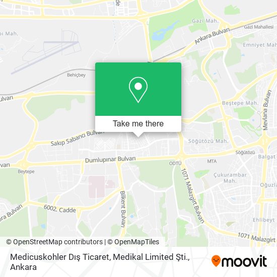 Medicuskohler Dış Ticaret, Medikal Limited Şti. map