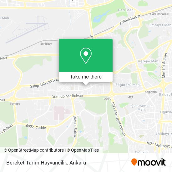 Bereket Tarım Hayvancilik map