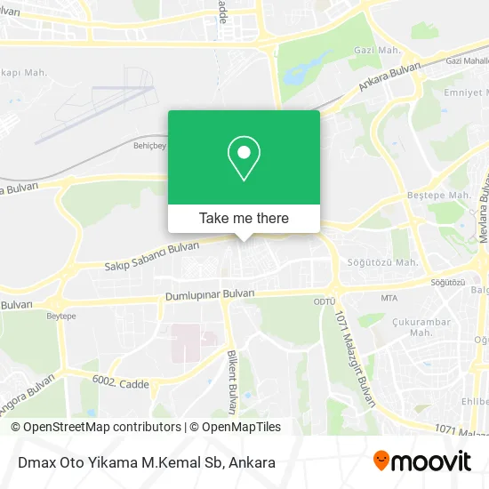 Dmax Oto Yikama M.Kemal Sb map