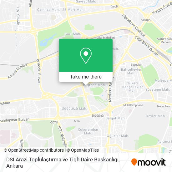 DSİ Arazi Toplulaştırma ve Tigh Daire Başkanlığı map