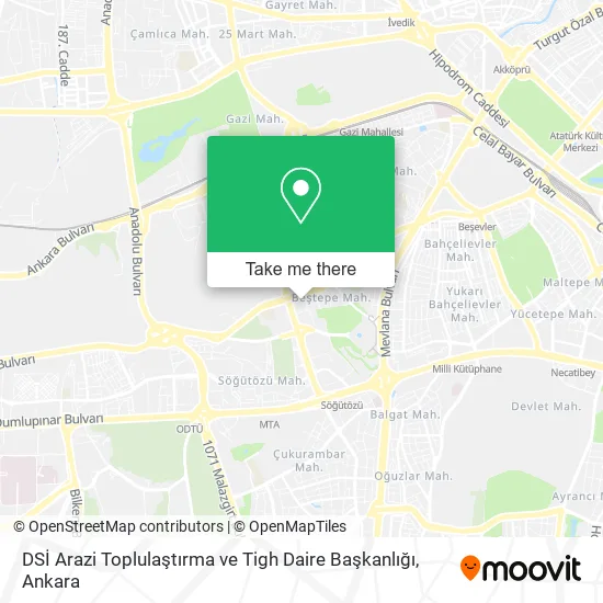 DSİ Arazi Toplulaştırma ve Tigh Daire Başkanlığı map
