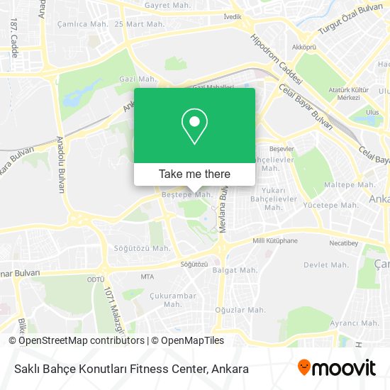 Saklı Bahçe Konutları Fitness Center map