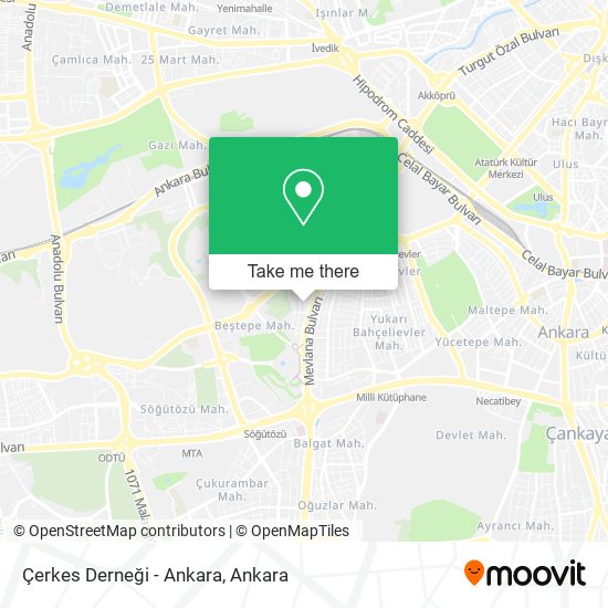 Çerkes Derneği - Ankara map