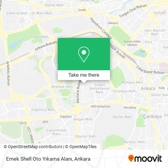 Emek Shell Oto Yıkama Alanı map