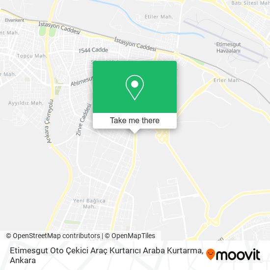 Etimesgut Oto Çekici Araç Kurtarıcı Araba Kurtarma map