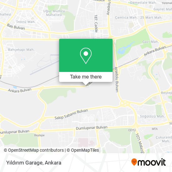 Yıldırım Garage map