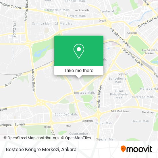 Beştepe Kongre Merkezi map