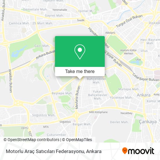Motorlu Araç Satıcıları Federasyonu map