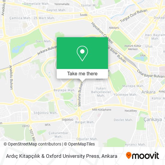 Ardıç Kitapçılık & Oxford University Press map