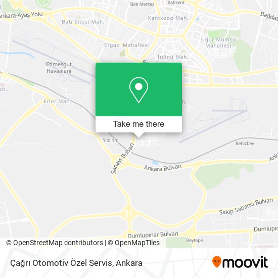 Çağrı Otomotiv Özel Servis map