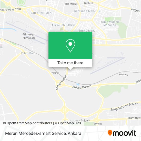 Meran Mercedes-smart Service map