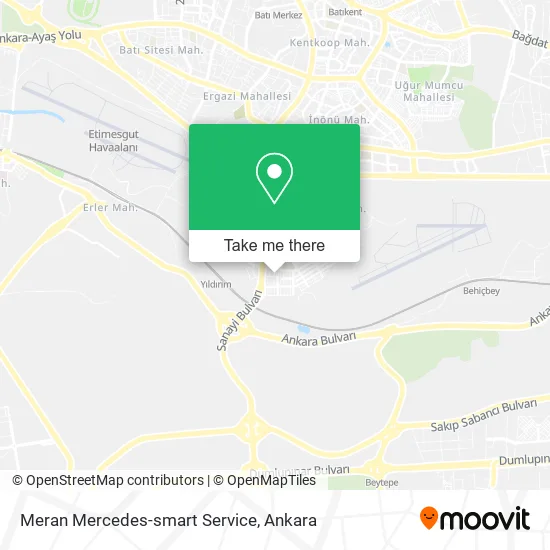 Meran Mercedes-smart Service map