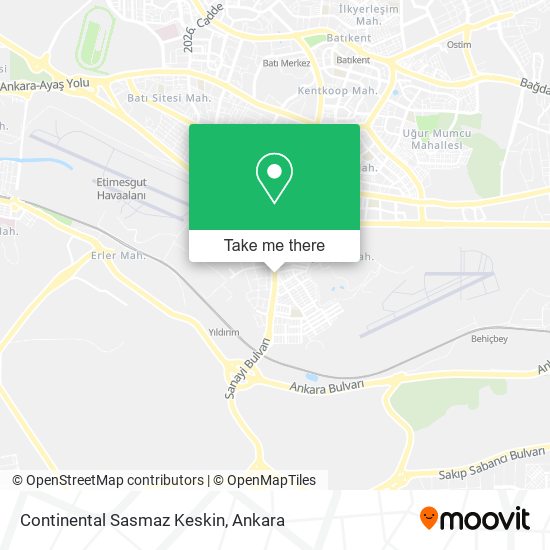 Continental Sasmaz Keskin map