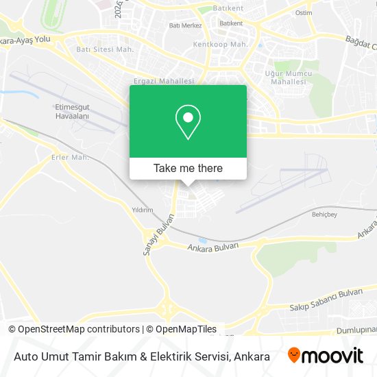Auto Umut Tamir Bakım & Elektirik Servisi map