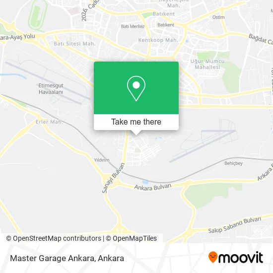 Master Garage Ankara map