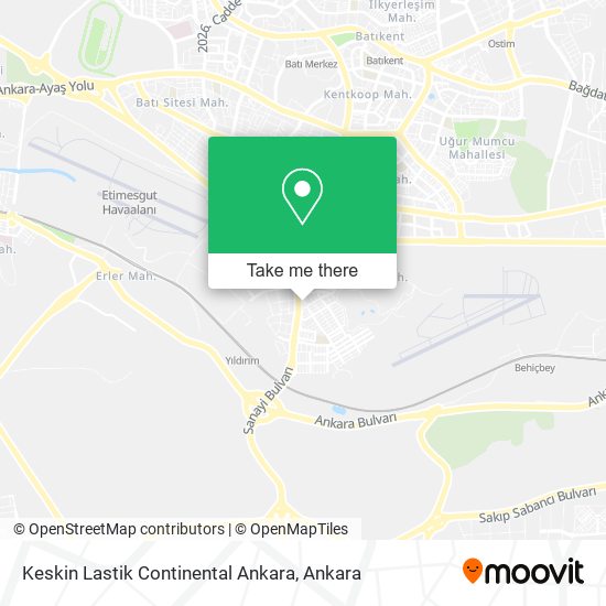 Keskin Lastik Continental Ankara map