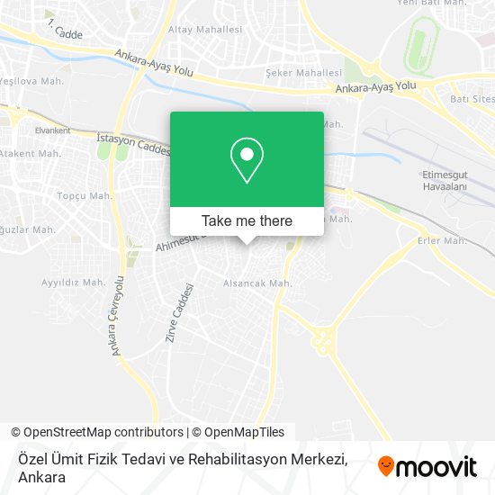 Özel Ümit Fizik Tedavi ve Rehabilitasyon Merkezi map