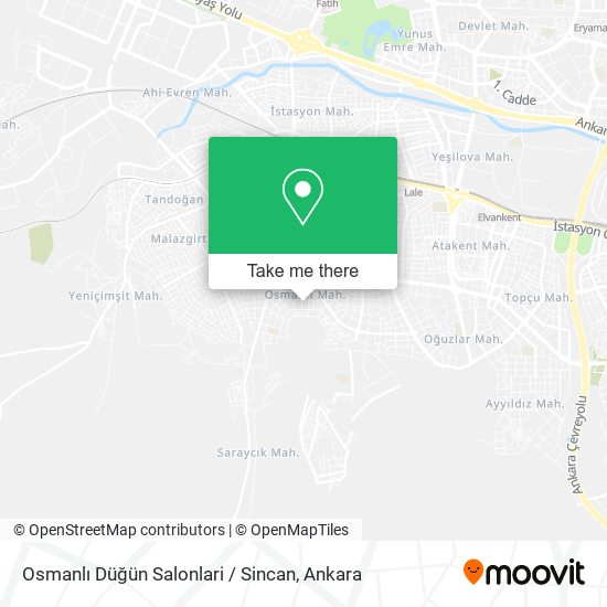 Osmanlı Düğün Salonlari / Sincan map