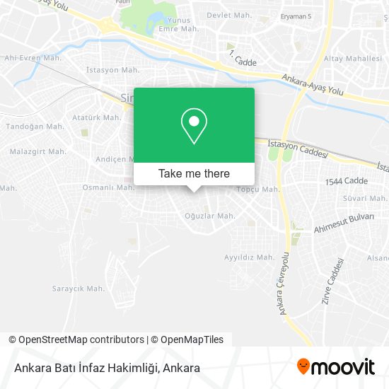 Ankara Batı İnfaz Hakimliği map
