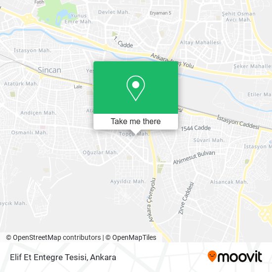 Elif Et Entegre Tesisi map