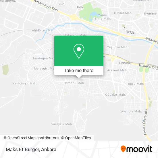 Maks Et Burger map