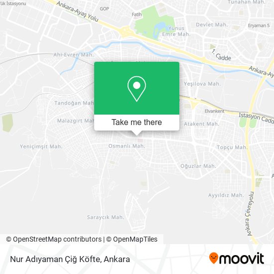 Nur Adıyaman Çiğ Köfte map